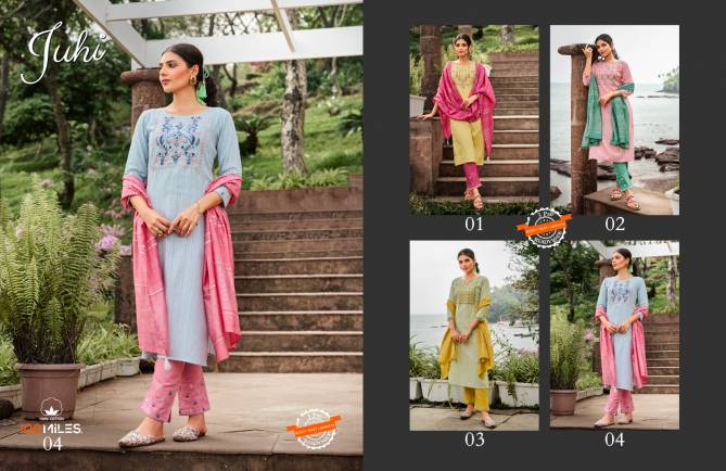 Juhi By 100 Miles 01-04 Readymade Salwar Suits Catalog
